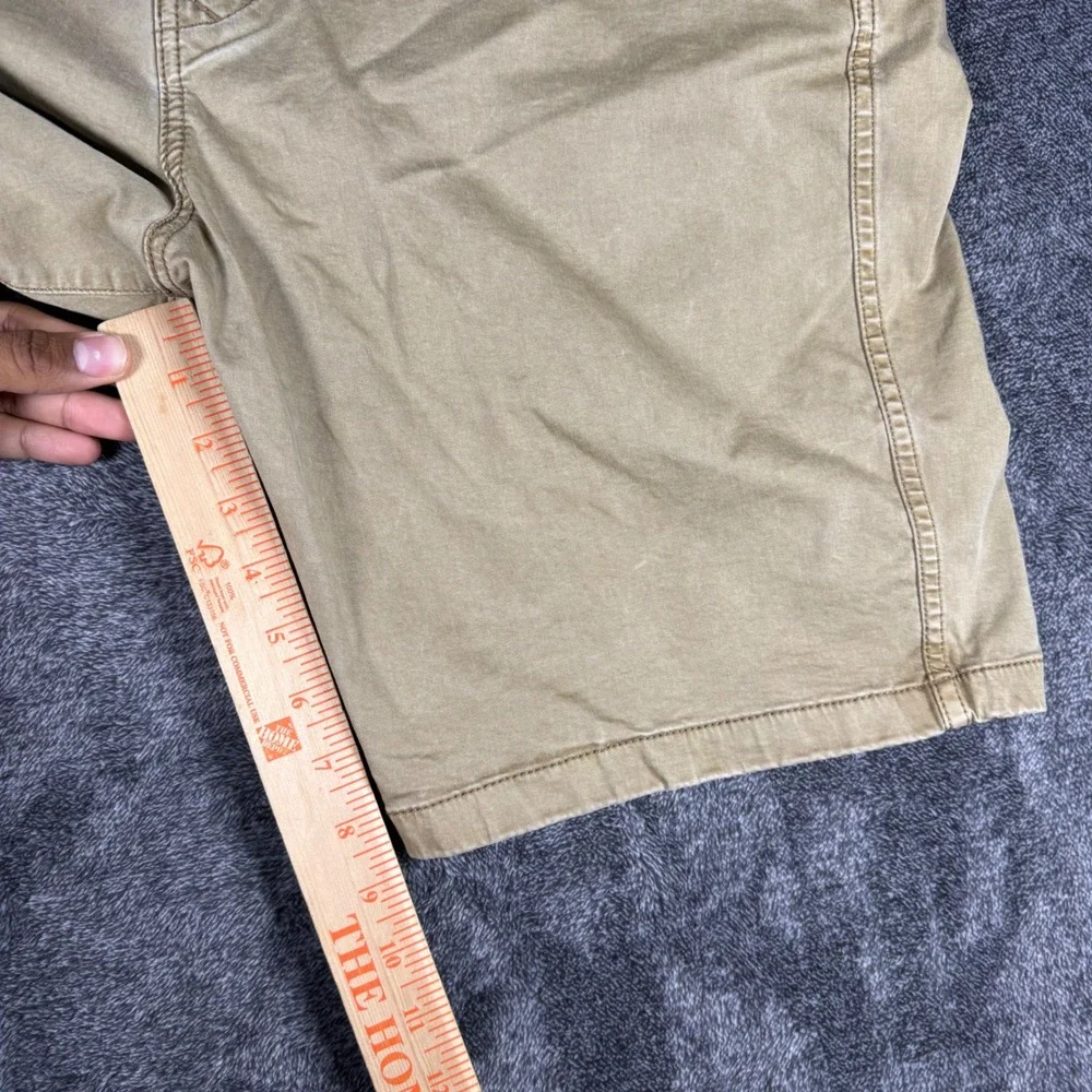 Lot of 2 Lucky Brand Men's 38 Saturday Stretch Chino Shorts Blue Brown